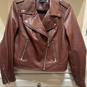 LAMARQUE Women's Brown Leather Jacket